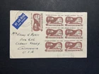 Australia 1954 multi franked FDC cover to USA 100th Anniversary Trains