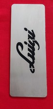 Auto Fußstütze Fußablage Fiat 500 NEU Inlay SCHWARZ VA Edelstahl LUIGI