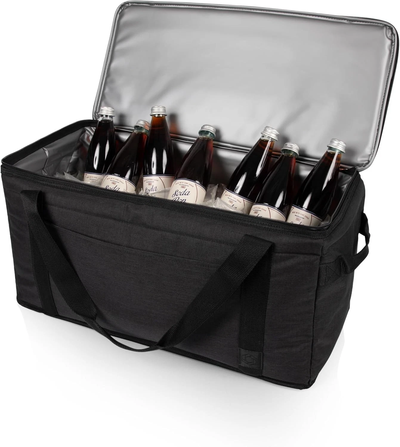 Picnic Time 64 Can Large Insulated, Collapsible Cooler w/ Shoulder Strap Beach