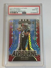 2023 Panini Rookies Stars Football Airborne Plaid RC #AI5 Bryce YOUNG PSA 10 Gem