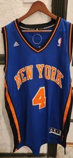 2011 NBA Adidas New York Knicks Chauncey Billups Jersey 4 Mens XL SEWN Blue