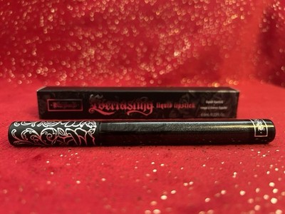 Kat Von D Everlasting Liquid Lipstick Latex 6,6ml Neu RAR Schwarz Glitzer
