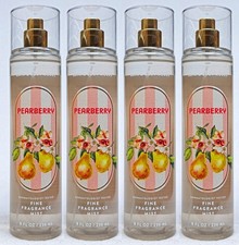 4 Bath  Body Works PEARBERRY Fragrance Mist Body Spray 8 oz