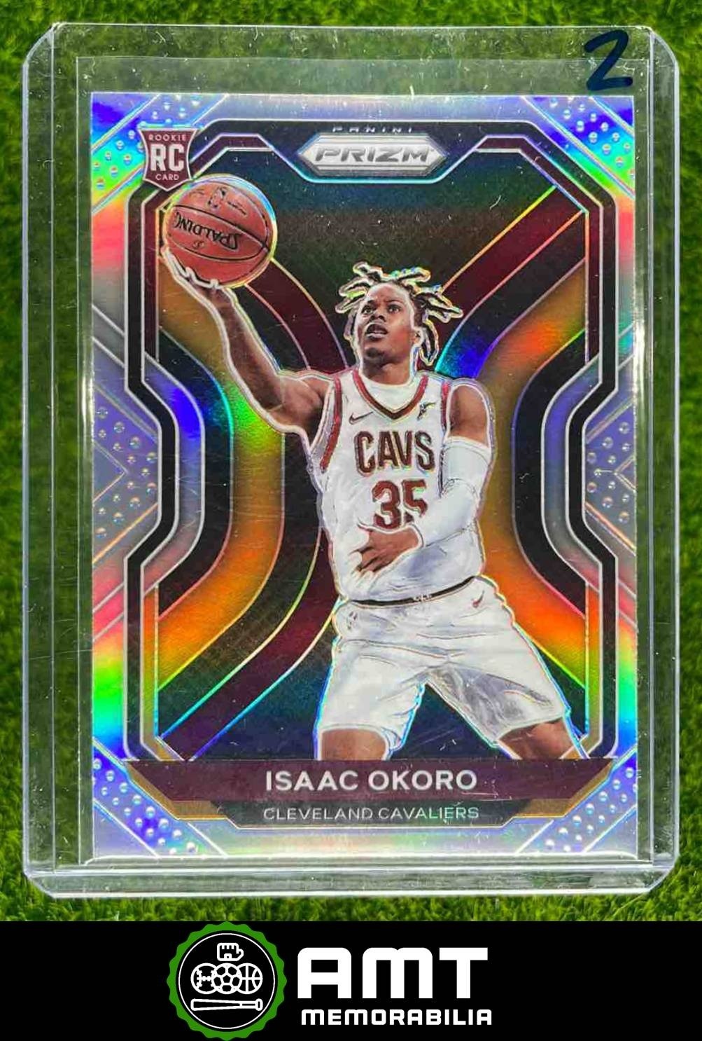 Isaac Okoro RC 2020-21 Panini Prizm Silver Prizms Cleveland Cavaliers #298 2