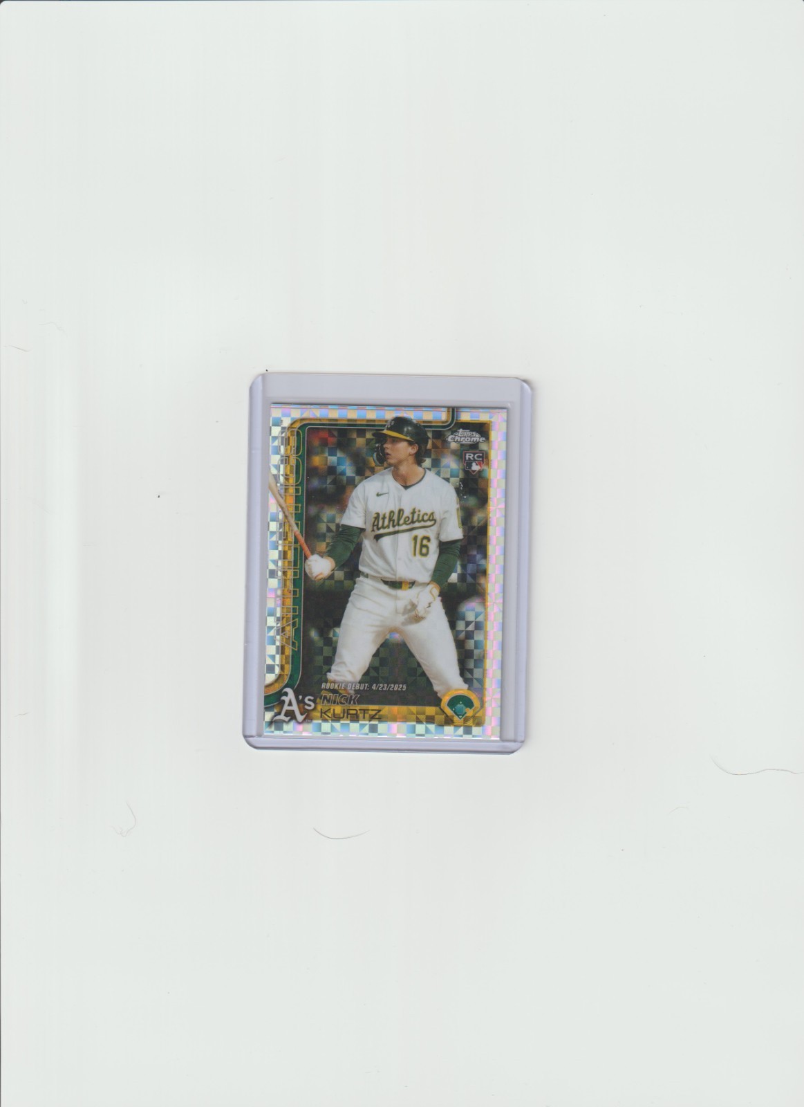 2025 Topps Chrome Update Series - Nick Kurtz #USC178 X-Fractor (RC) A's