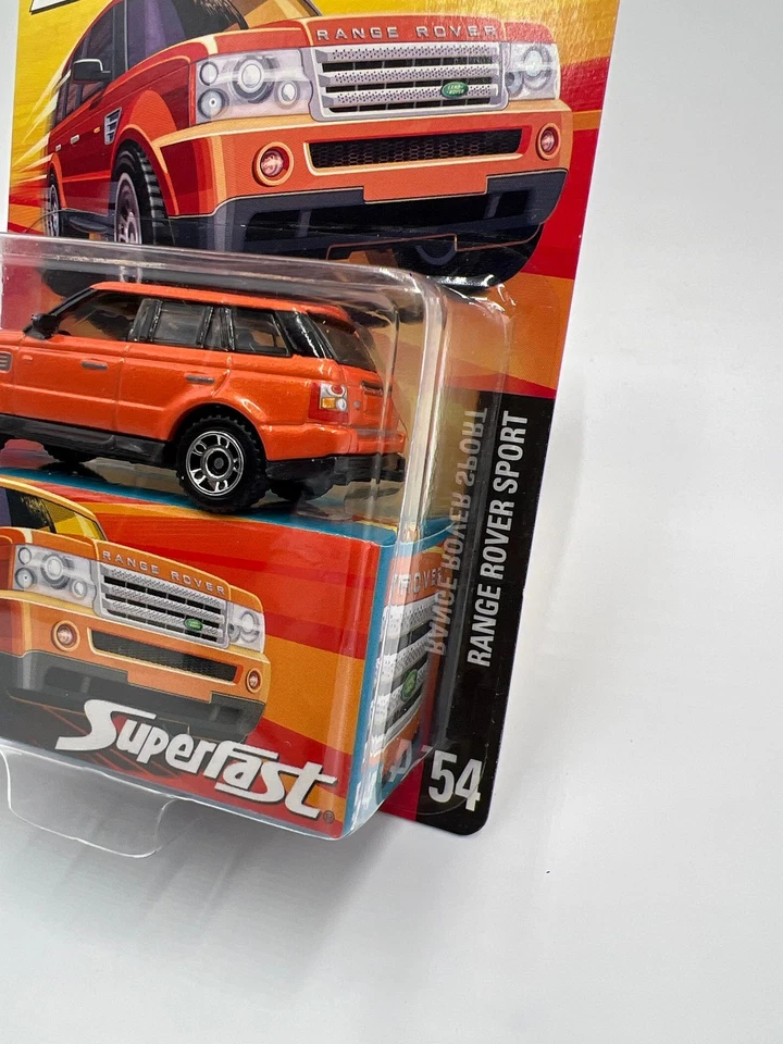 Matchbox Superfast #54 Range Rover Sport Orange Card Not Perfect - Image 4 of 4