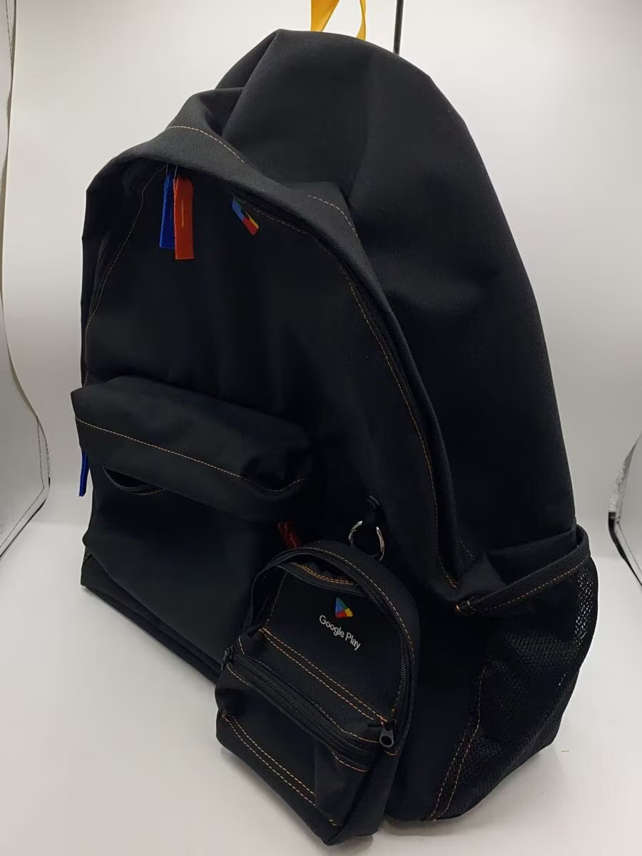 BEAMS Backpack Black Solid Color - image 2