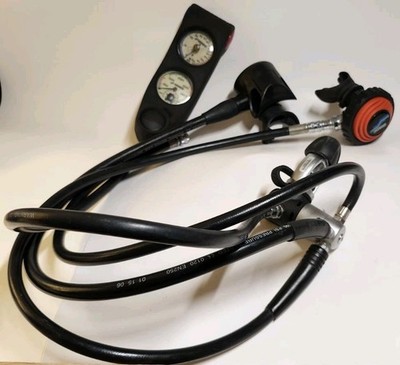 Sherwood Magnum II Regulator Scuba Diving Equipment Package with PSI Gauge