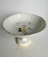 Original Royal Copenhagen Compote Schale auf Fu&szlig; Handgemalt Denmark Vintage