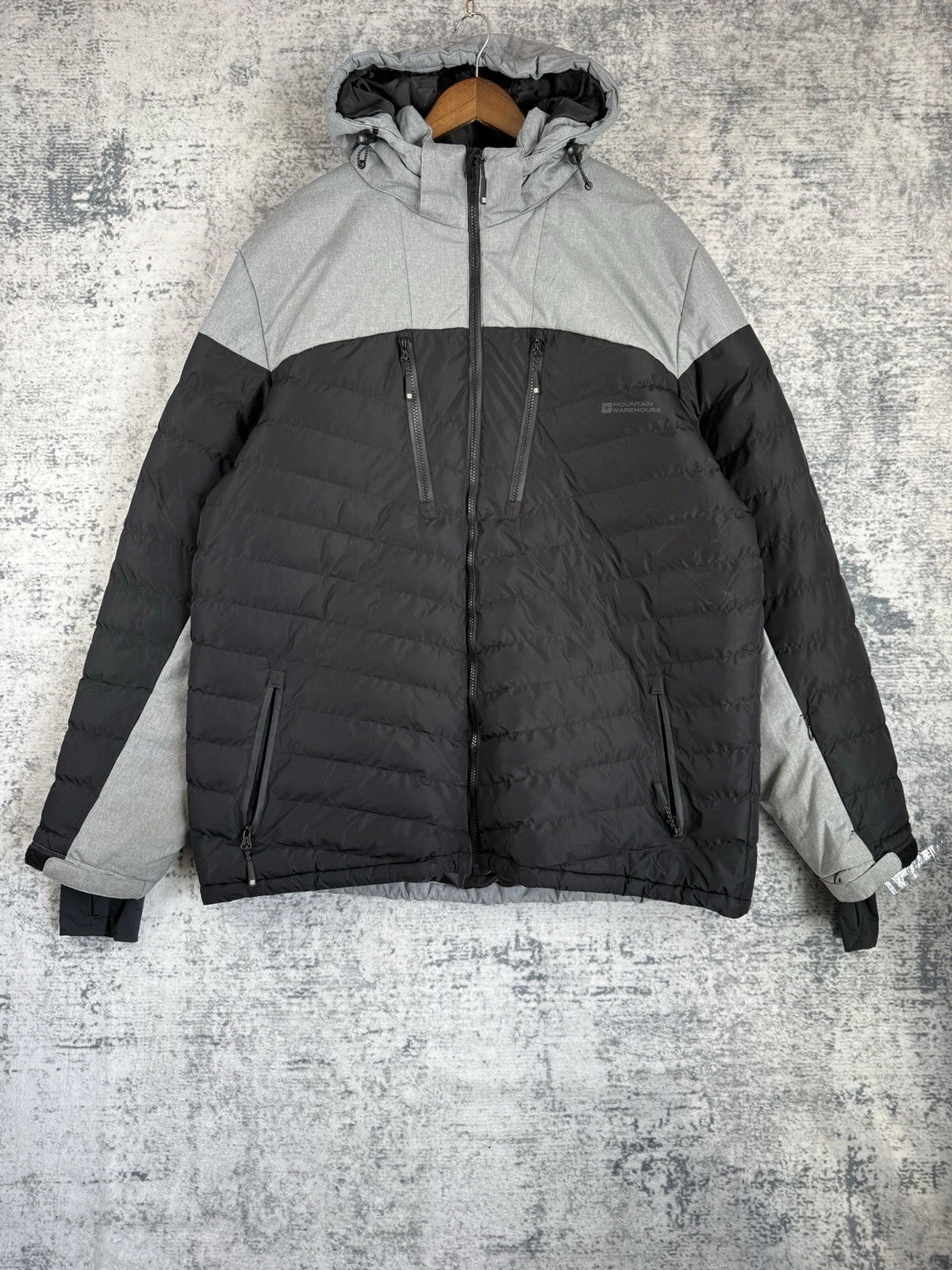 Mountain Warehouse Snow Jacket 2XL XXL Black Quilted Outdoor Warm Puffer Coat