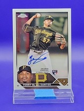 Yerry De Los Santos 2023 Topps Chrome Update Rookie Autograph 🔥 Pirates