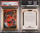 2024 Topps Now QB Rookie Campaign Bo Nix RC SP GOLD /50 1984 Style PSA 8