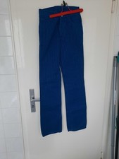 Damen Jeanshose Bright Sports W25 L32 Royal Neu 5 Pocket Nadelstreifen