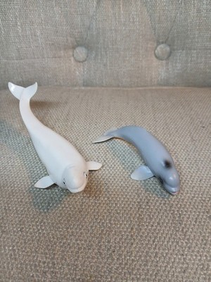 WILD SAFARI LTD BELUGA WHALE + UNBRANDED BELUGA WHAL- AS IS