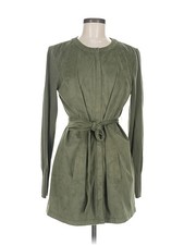 H By Halston Women Green Casual Dress 8