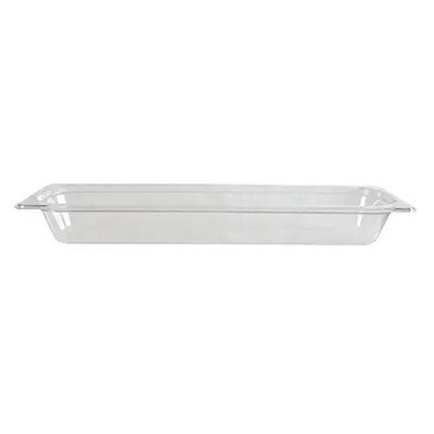 Thunder Group PLPA8122L 1/2 Size Long Clear Polycarbonate Food Pan - 2-1/2'' Deep