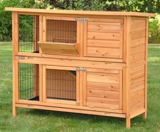 XL Kaninchenstall Hasenstall Kleintierstall Meerschweinchen Cookie 122 cm natur