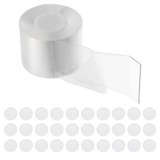 1 Roll 5mx60mmx1mm Strip 30 Pcs 8mmx1mm Circle Double Sided Adhesive Tape
