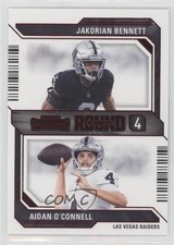 2023 Panini Contenders Round Numbers Red Aidan O'Connell Jakorian Bennett 0c4