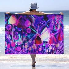 Penny Banger - Colourful Rave - Chiffon - Sarong - Beach Cover Up