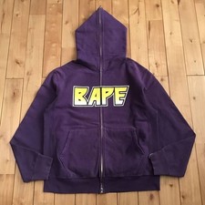Vintage BAPE A Bathing Ape NIGO Kiss Logo Hoodie Full Zip Hoodie Size M