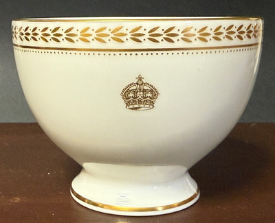 Antike Minton Royal Porzellan Zuckerdose Queen Elizabeth Mother Clarence House