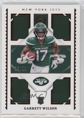 2022 Panini Encased Rookie Quad Memorabilia 25/99 Garrett Wilson #RQM-5 RC 10qe
