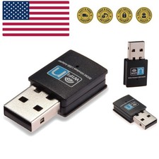 300Mbps USB WiFi Adapter, Wireless LAN Network Card Adapter WiFi Dongle for D...