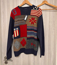 GANT Herren Strickpullover Wolle Patchwork Ru...