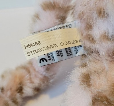 Webkinz Strawberry Cloud Leopard HM466 RETIRED Plush NEW Unused