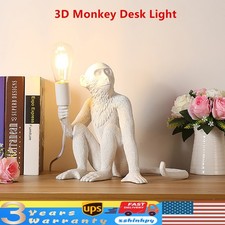 Monkey Table Lamp Desk Lamp Resin Monkey Lamp Bedroom Bedside Reading Lamp New