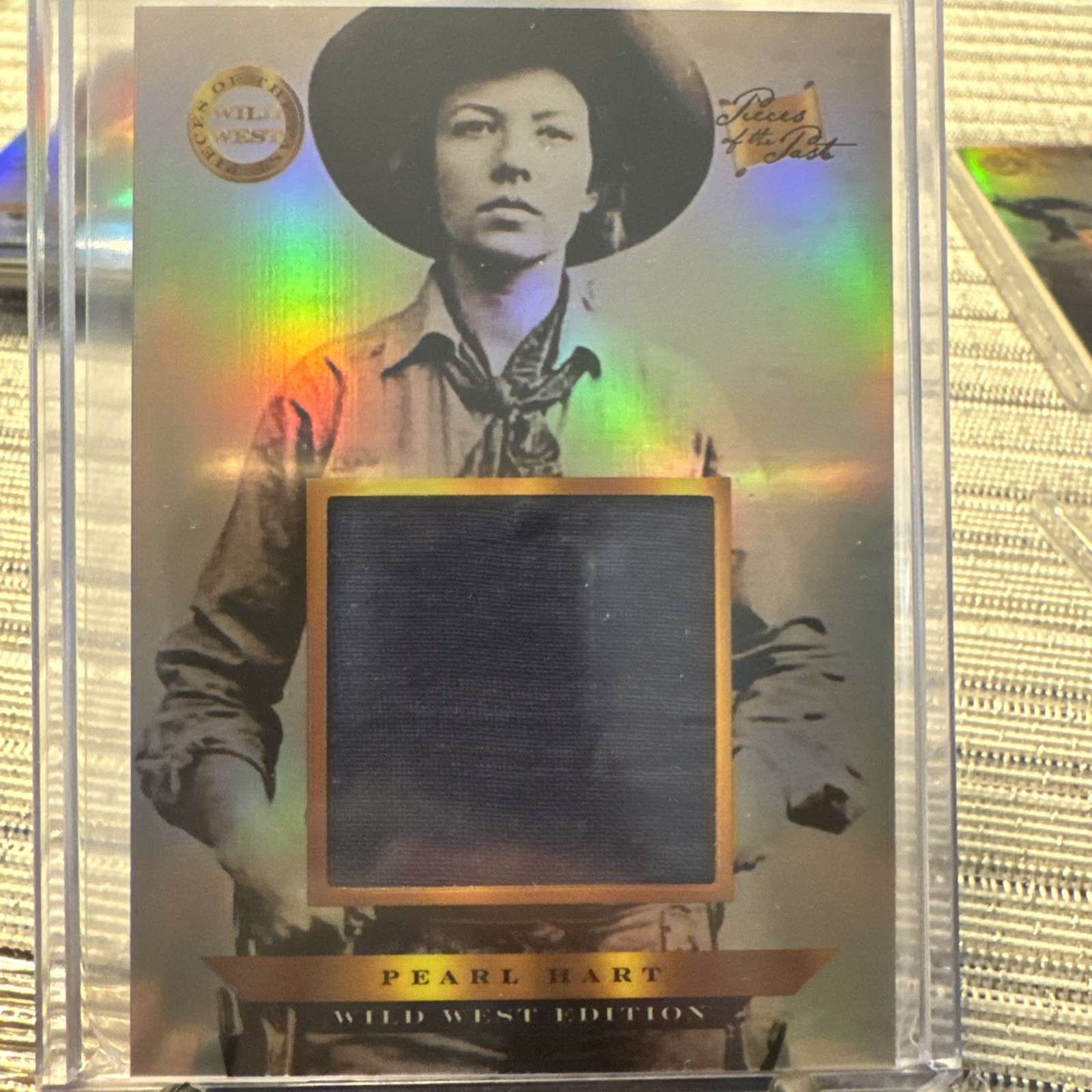2025 PIECES OF THE PAST Wild West edition cloth relic PEARL HART 748