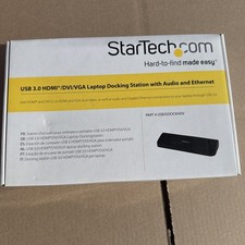 NEW StarTech USB3SDOCKHDV USB3.0 Dock HDMI DVI VGA Gigabit Ethernet