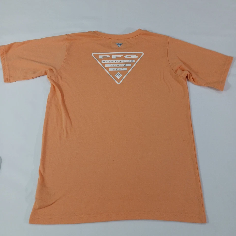 Columbia PFG SM1480 Youth/Boy's Size XL (18/20) Orange Cotton Blend T-Shirt - Image 2 of 4