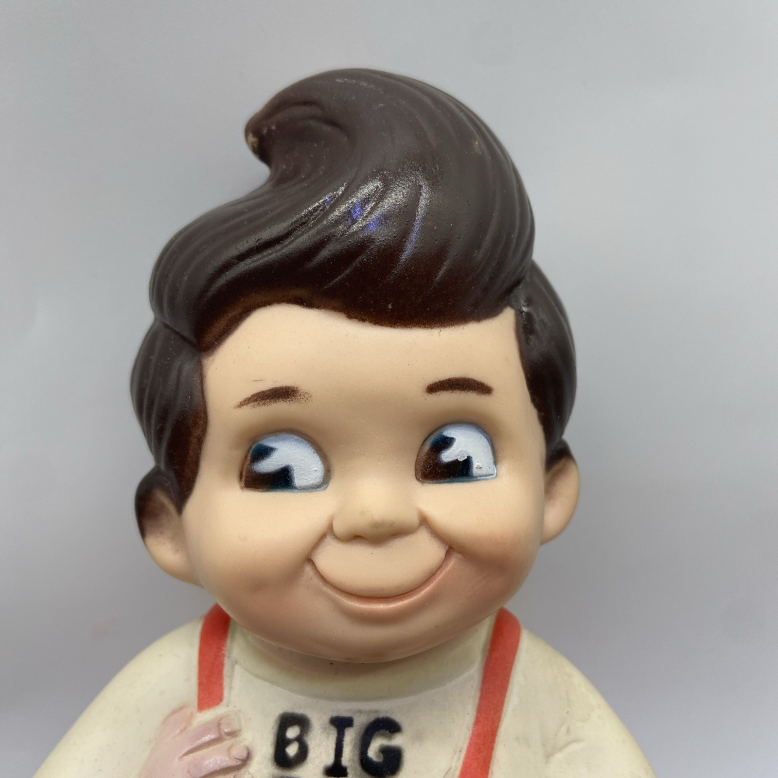 @ VINTAGE COLLECTABLE: BIG BOY vinyl money box the 1980s 9" tall nice and clean