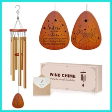 Sister Birthday Gift Ideas Wind Chimes for Big Little Sister, Garden Patio De...