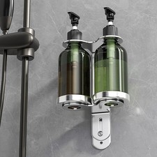 Wall Mounted Bottle Holder Wall Mounted Soap Dispenser Strong Adhesive