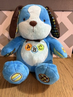Carter's Blue Interactive ABC Alphabet Plush Puppy