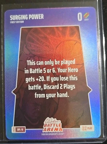 Bo Jackson Battle Arena Bonus Play Surging Power BPL-16 BOBA SSP!