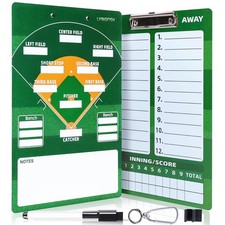 Dry Erase Coaches Clipboard  Reuse Baseball Dry Erase Coaching Board Double-S...