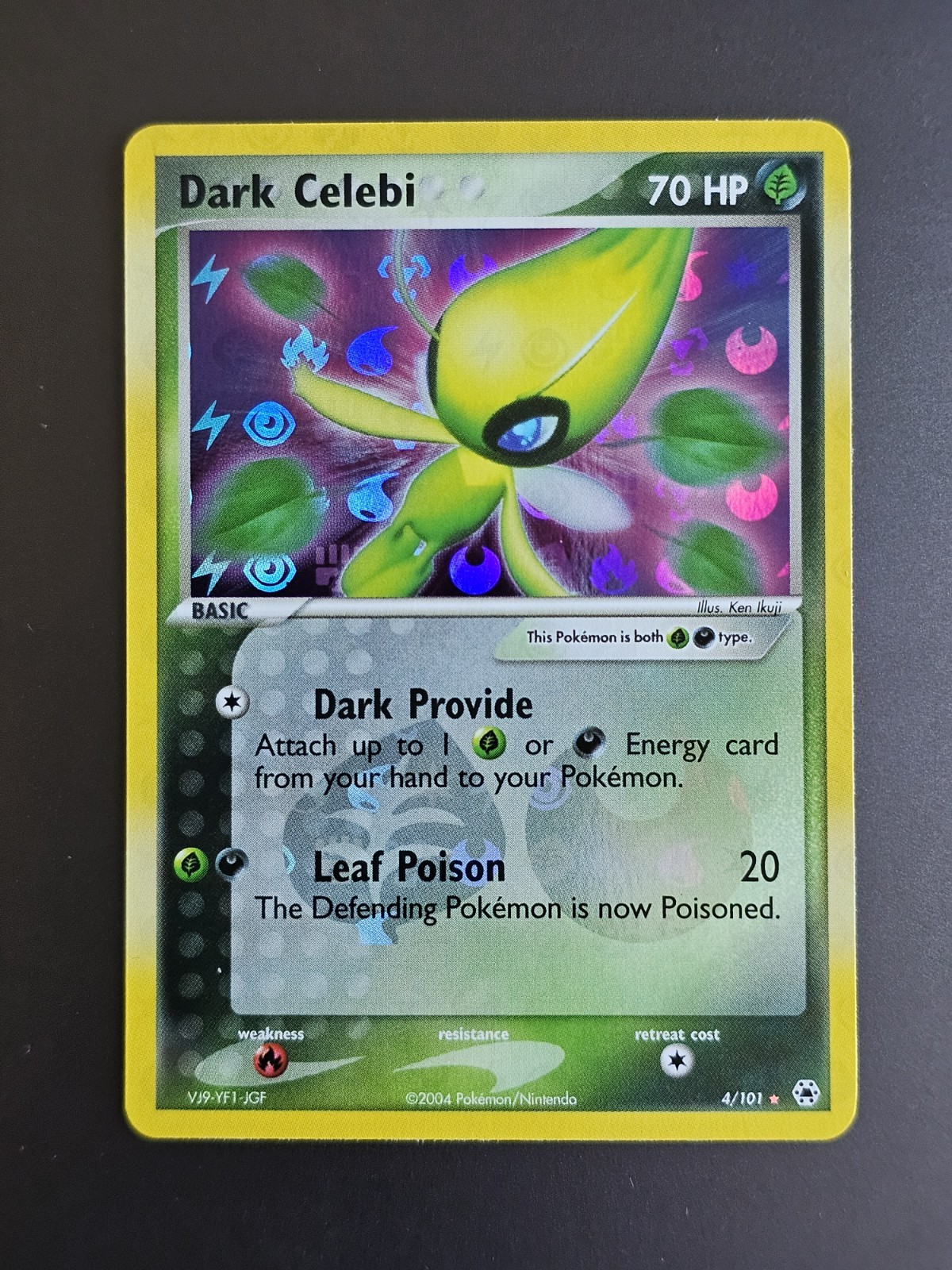Dark Celebi - 4/101 - Pokemon Ex Hidden Legends Holo Card NM