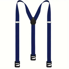 Heavy Duty Work Suspenders for Men 4Cm Wide X-Back with 3 Plastic Gripper Clasps