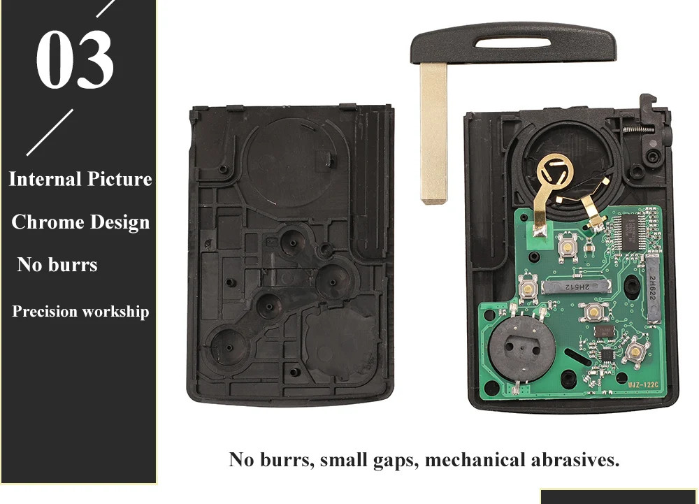 Car Key Smart Card for Renault Clio IV Captur Passive Keyless Go Entry Remote 