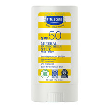 Mustela Baby Mineral Sunscreen Stick SPF 50 Broad Spectrum - Face  Body Sun Sti