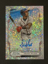 Isranel Wilson 2019 Bowman Sterling Speckle Refractor Auto /99 BSPA-IW Braves