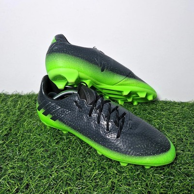 Adidas Messi FG Football Boots Grey Green Moulded Studs UK  UK