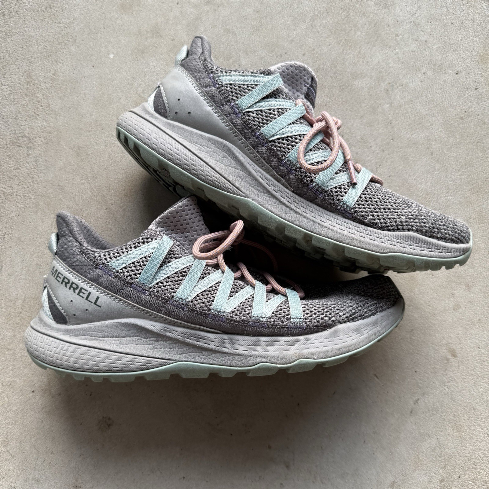 Scarpe Merrell donna taglia 11 Bravada 2 bordi sneakers escursionismo grigio stringate J135588W