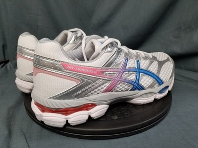 ASICS Gel-Cumulus 16 White Pure Silver Blue Men's Size 10.5 NEW NO