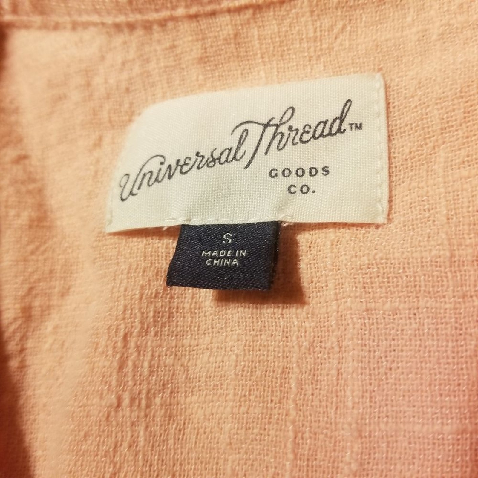 Universal Thread Top Tie Front Orange Womens Size… - image 7