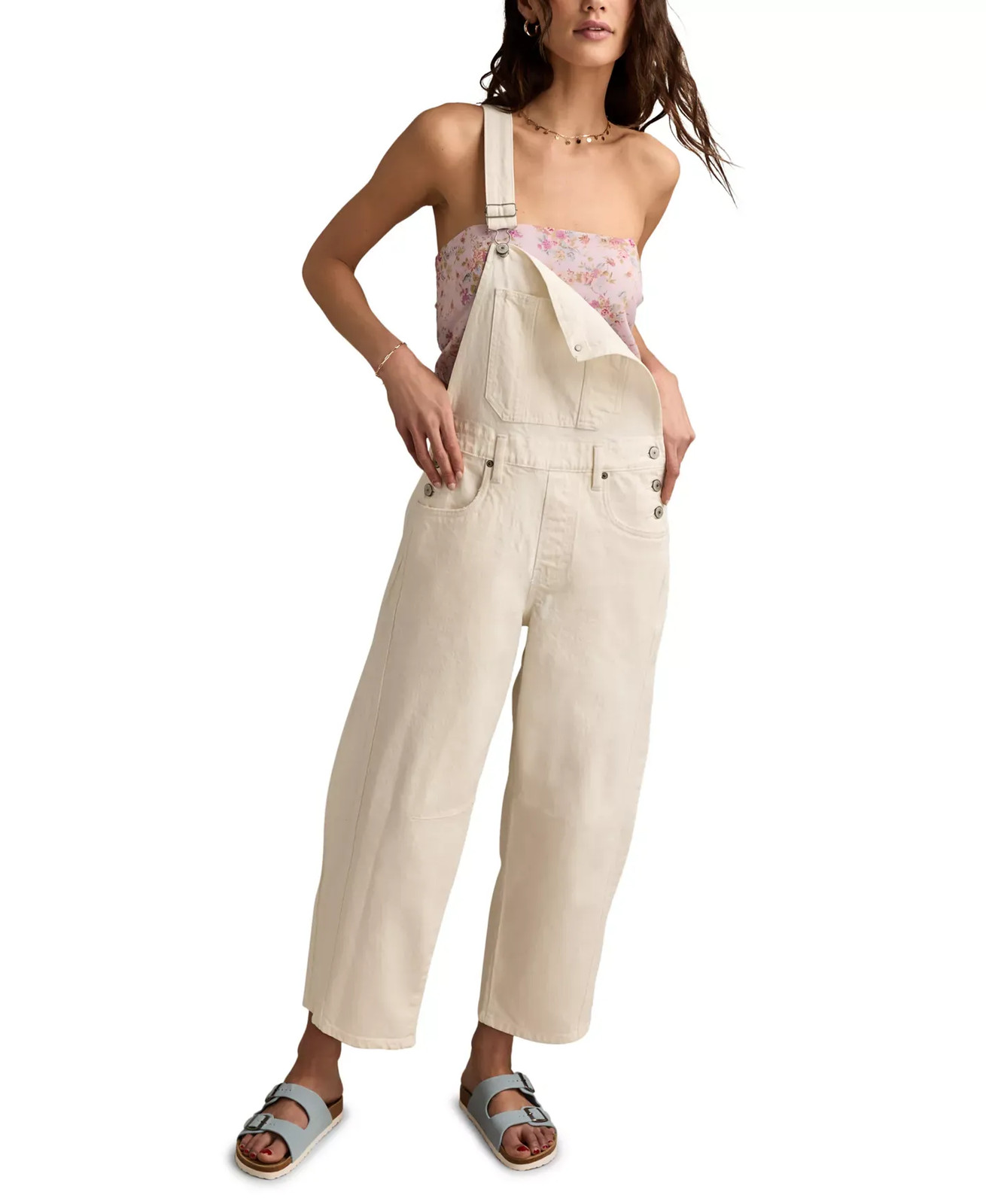 Lucky Brand Women's Pants Sz XL Barrel Overalls